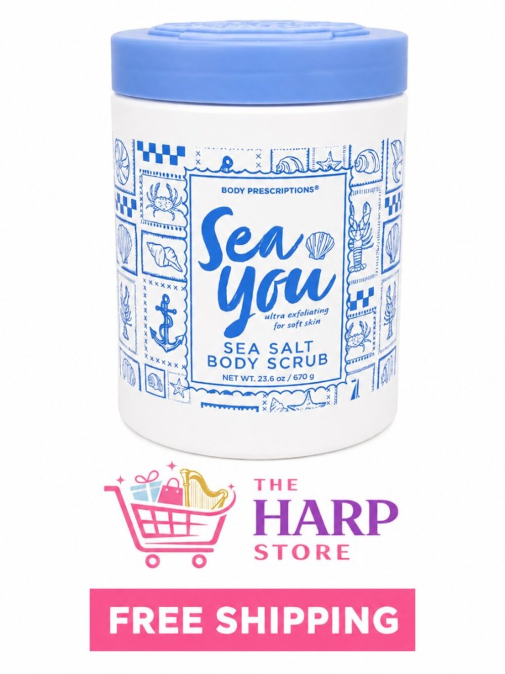 Body Prescriptions Sea You Sea Salt Body Scrub Ultra Exfoliating 23.6 oz